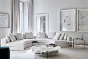 круглый диван италия