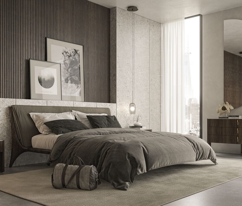 стильная мебель для спальни кровати